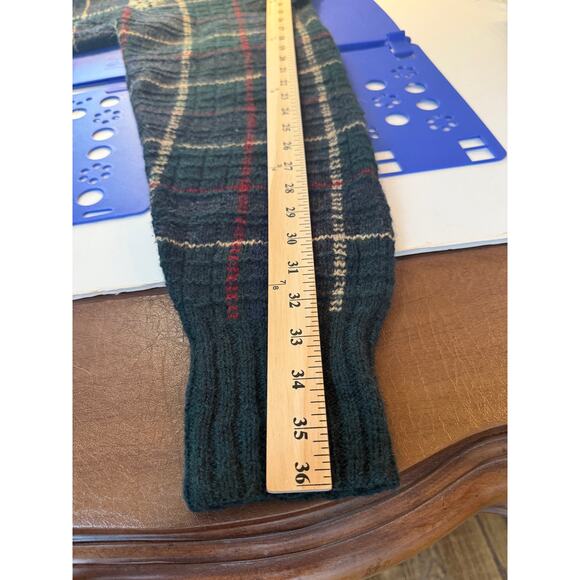 Vintage Polo Ralph Lauren Hand Knit Wool Ski Sweater XXL Fair Isle Plaid - Picture 8 of 9